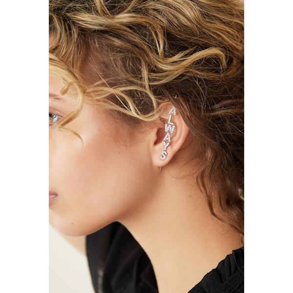 1 st Guldpläterat Örhänge / Ear Crawler med Zircon / Strass - Always - Guld Guld