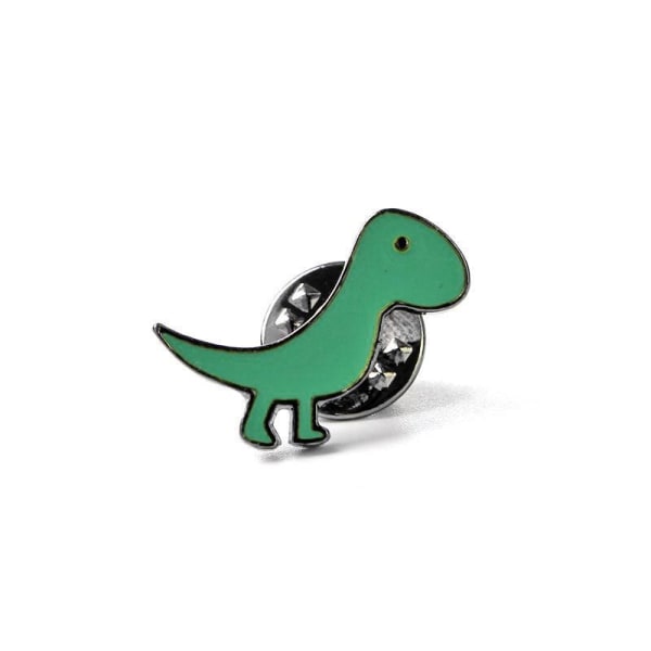 Söt lekfull dinosauriebrosch Dinosaurie Brosch / Pin Grön