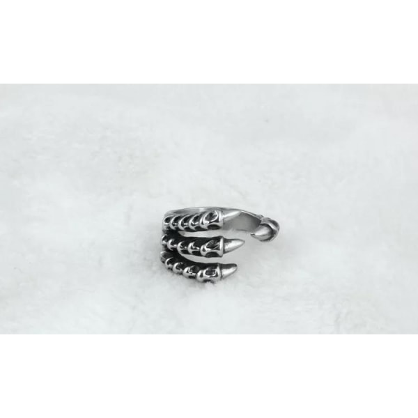 Silver Ring med Drakklo Örnklo / Devil Claw - Justerbar Silver one size