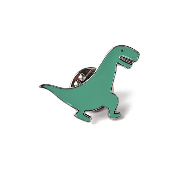 Söt lekfull dinosauriebrosch dinosaurie brosch Pin Turkos