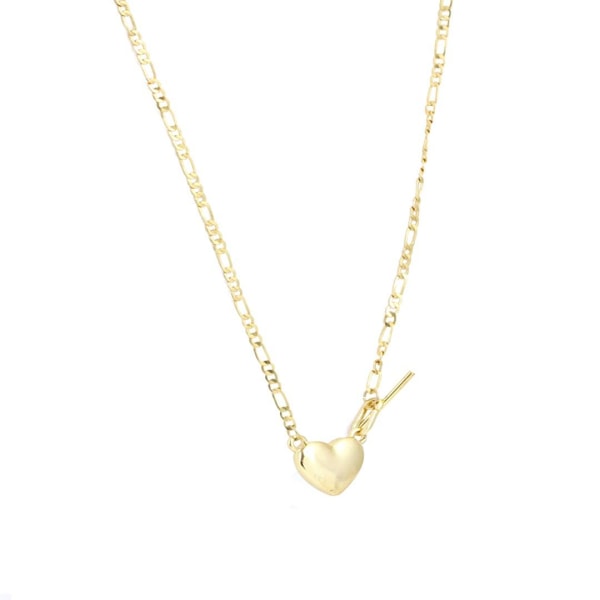 Guld Halsband med Hjärtformat Hänge / Enkelt Blankt Hjärta Guld