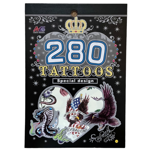 6 st Ark Temporära Tatueringar / Fake Tattoo Sticker - Örn/Fågel multifärg