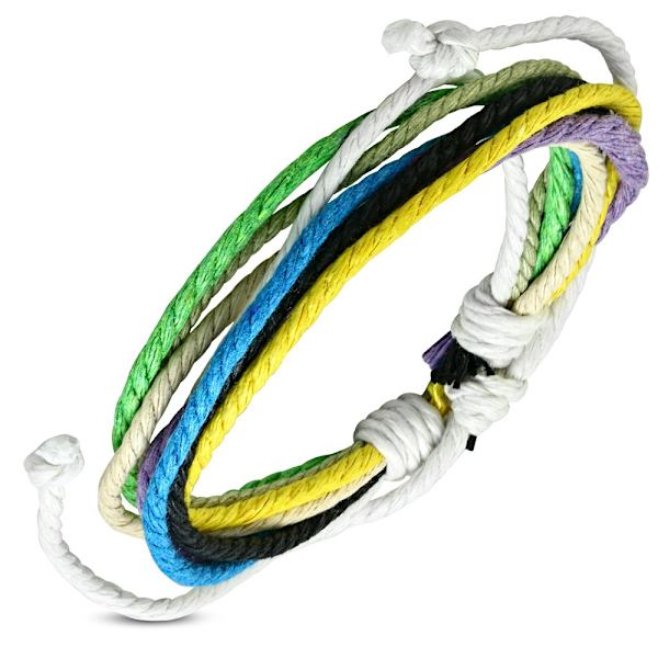 Armband - Rep i flera varv - multifärg