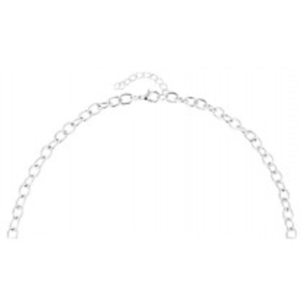 Boho Statement Coin Multilayer Silver Halsband med Turkos Pärlor Silver
