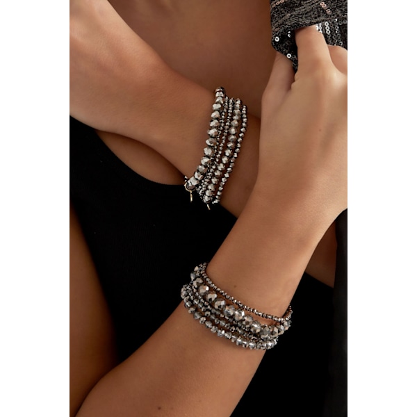 5 st Kristallarmband / Armband med Kristall - Turkos / Havsblå Turkos