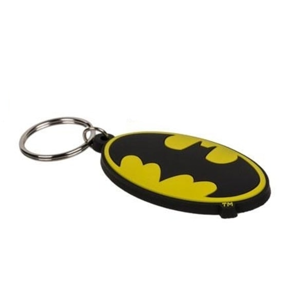 Nyckelring - Batman - Svart & Gul Fladdermus - Licensierad Svart