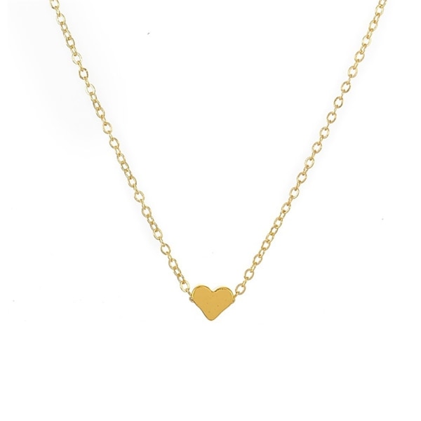 Halsband med litet Hjärta i guld färg