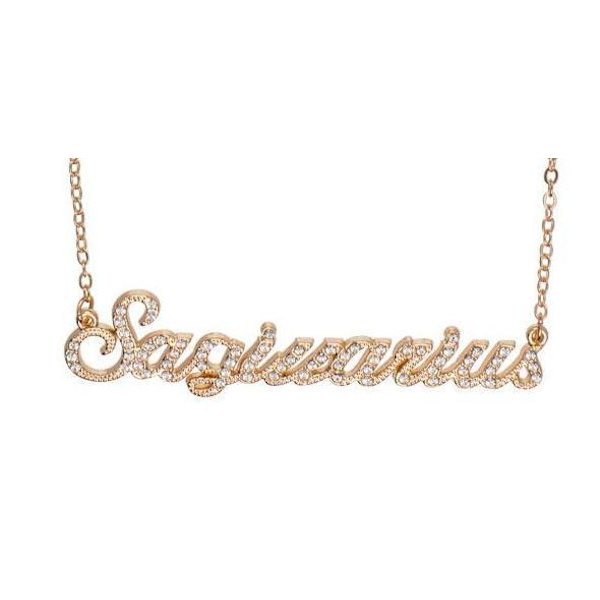 Guld Halsband med Stjärntecken: Skytten = Sagittarius Guld