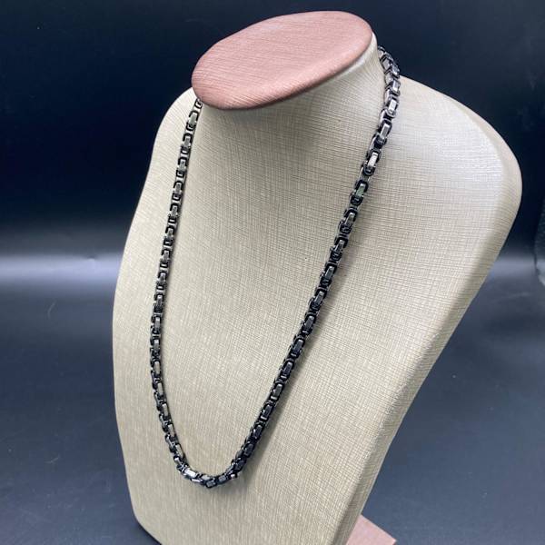 Bysantinsk Halsband Halskedja kejsarlänk B 5 mm  L 60 cm