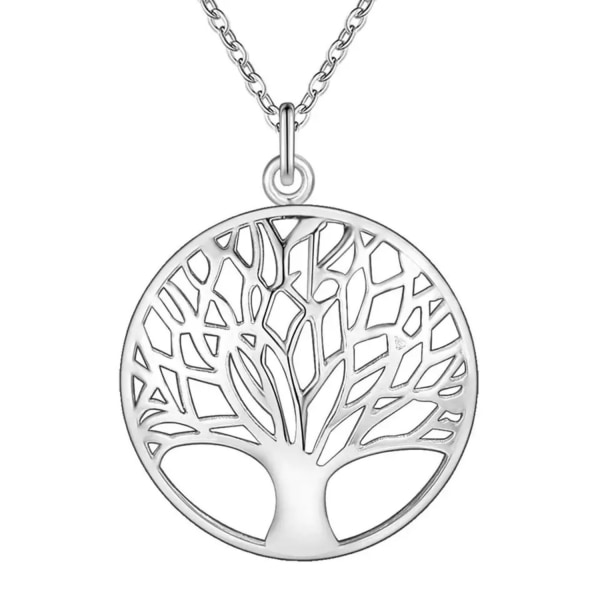 Silver Halsband - Livets Träd - Symbol för Livet Silver