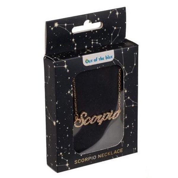 Guld Halsband med Stjärntecken: Skorpionen = Scorpio Guld