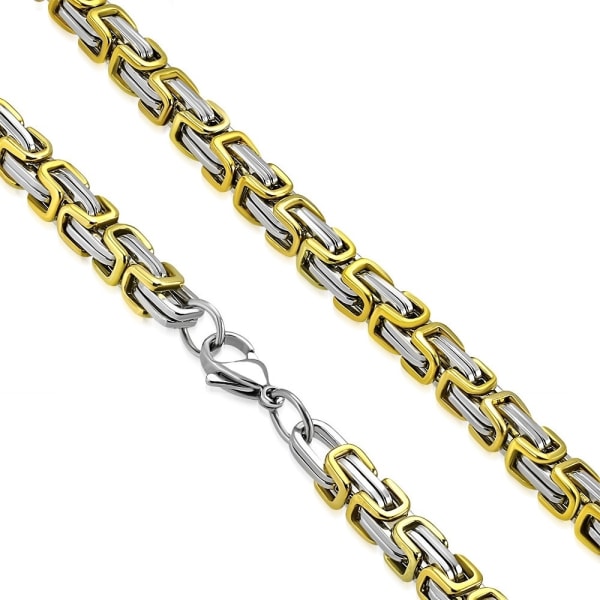 Halsband Bysantinisk Halskedja kejsarlänk 316L B 4,5 mm  L 60 cm