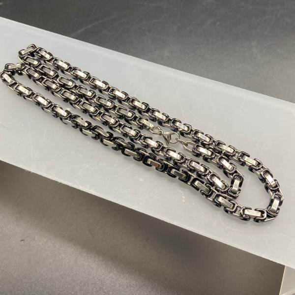Bysantiniskt Halsband Halskedja kejsarlänk B 5 mm  L 60 cm