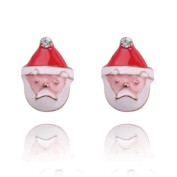 Örhängen till Jul i Guld Färg med Tomte - Julklapp