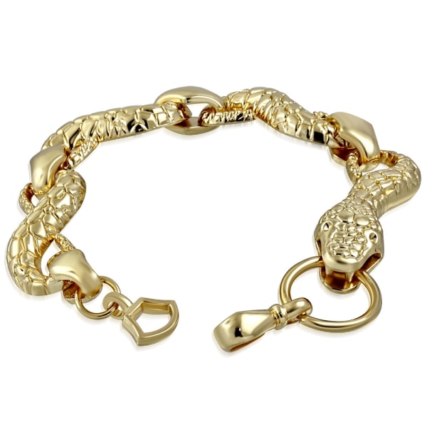 Armband Cobra Orm Guldfärgat