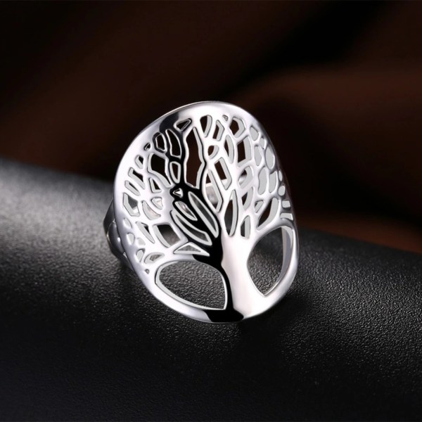 Silver Ring - Livets Träd - Symbol för Livet - Stl 16,5 Silver