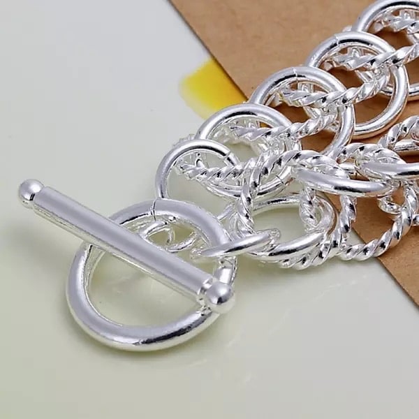 Silver Armband med Ringar - Elegant & Lyxig De c34b | Fyndiq