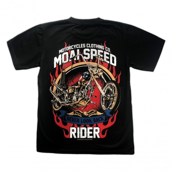 T-shirt Moai Speed - Never Look Back Retro L