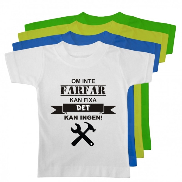 T-shirt Farfar kan fixa det! Blå 70 (70/74)