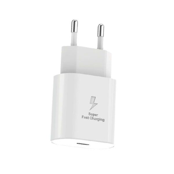 iPhone laddare för Apple 14/ 11/12/13 USB-C 18W PD snabbladdare Vit