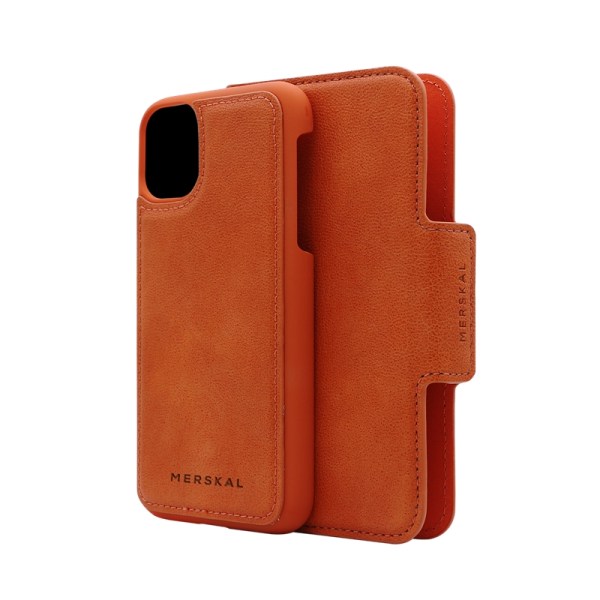 iPhone 11 Pro Max Merskal Magnetiskt Skal & Plånbok Orange
