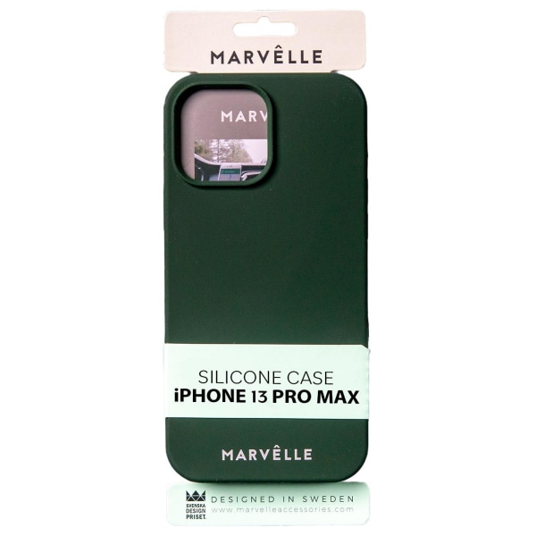 iPhone 13 Pro Max Marvêlle Liquid Silicone Case Grön