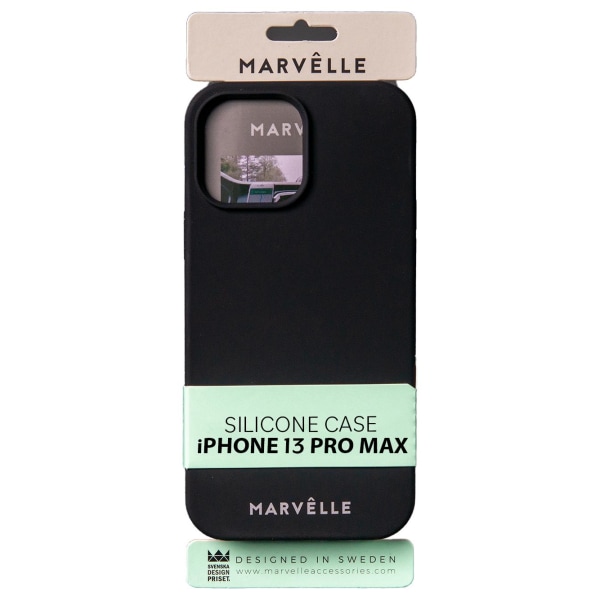 iPhone 13 Pro Max Marvêlle Liquid Silicon Case Svart