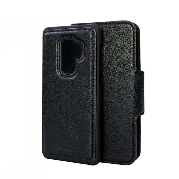 Samsung S9 Plus Merskal Magnetiskt Skal & Plånbok Svart Svart
