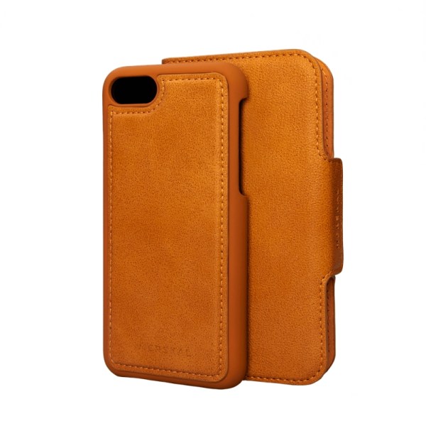 iPhone 7/8/SE Merskal Magnetiskt Skal & Plånbok Orange Orange