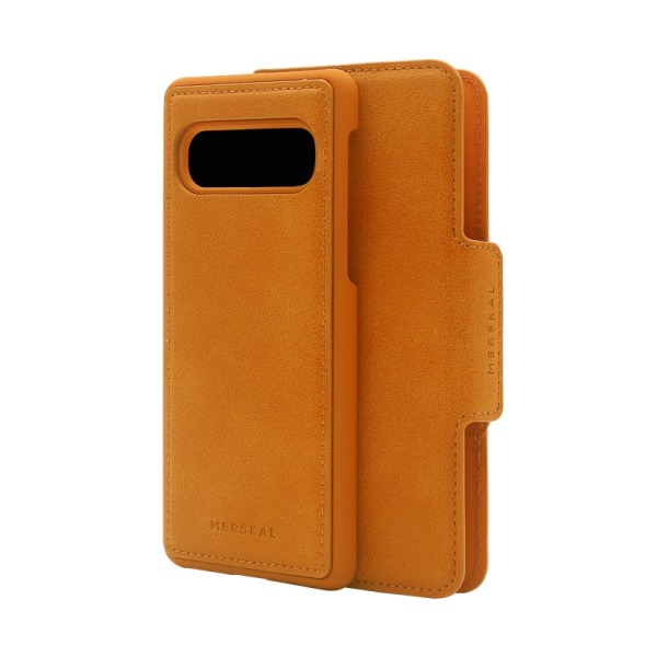 Samsung S10 Merskal Magnetiskt Skal & Plånbok Orange