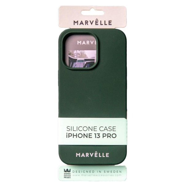 iPhone 13 Pro Marvêlle Liquid Silicone Case Grön