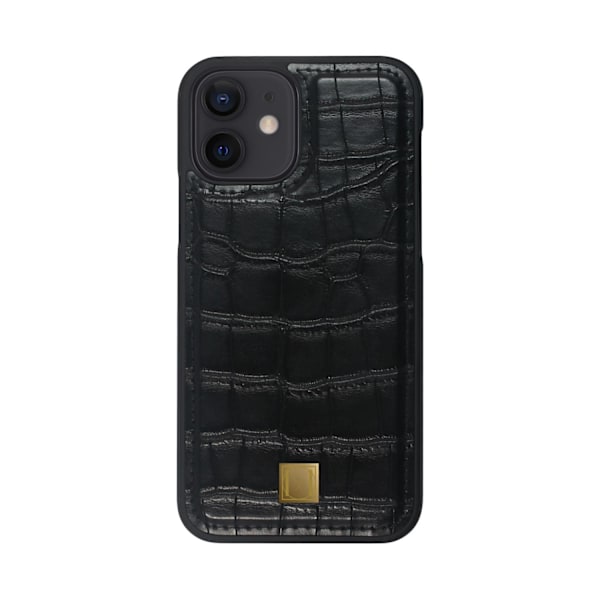 iPhone 12 Mini Marvêlle Magnetiskt Skal Black Croco Svart