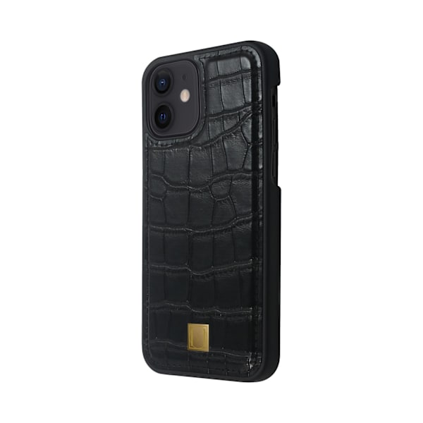 iPhone 12 Mini Marvêlle Magnetiskt Skal Black Croco Svart