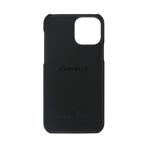 iPhone 12 Mini Marvêlle Magnetiskt Skal Black Croco Svart