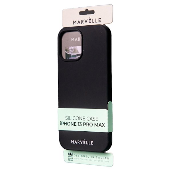iPhone 13 Pro Max Marvêlle Liquid Silicon Case Svart