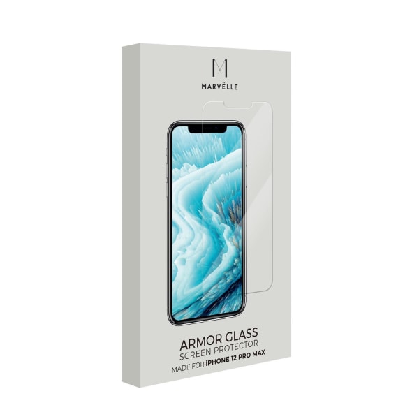 Marvêlle iPhone 12 Pro Max Härdat glas Skärmskydd Transparent