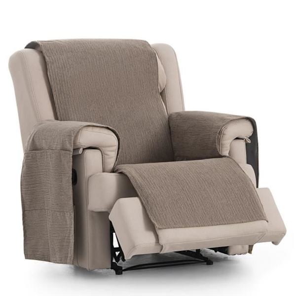 Iguazu Waterproof Relax Fåtöljöverdrag - MÄRKE - 1 sits (55cm) - Beige - Med armstöd - Tyg 11