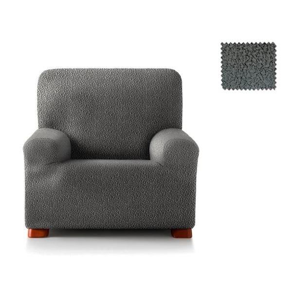 Multielastisk Roque 1-sits fåtöljöverdrag E06 Grå (80-130cm) SAMMANSÄTTNING: 55% Polyester - 35% Bomull - 10% Elastomer