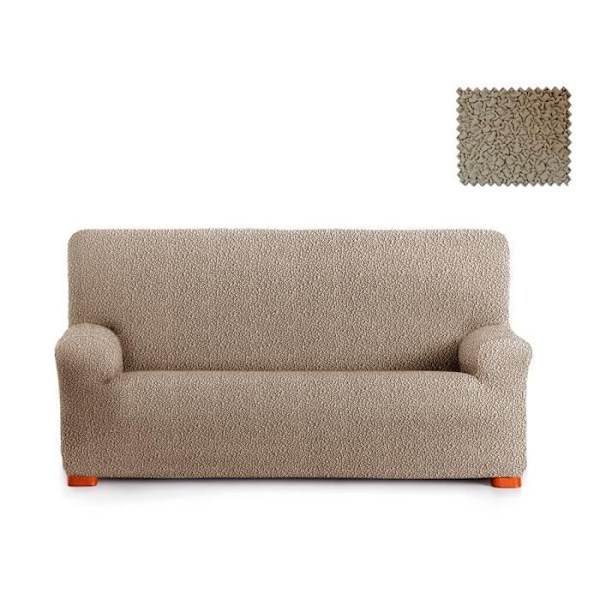 Multielastiskt Roque 2-sits sofföverdrag E11 Mink (140-200cm) SAMMANSÄTTNING: 55% Polyester - 35% Bomull - 10% Elastomer
