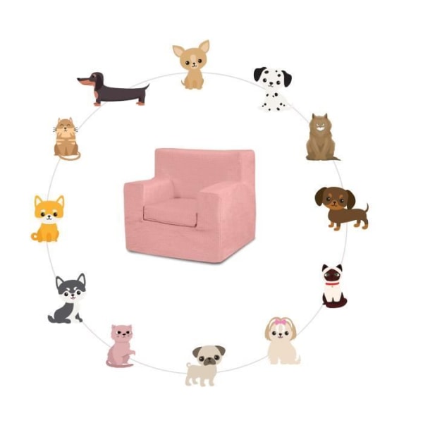 soffa för katt eller hund Blasca Svart färg - Storlek: normal 45 cm.