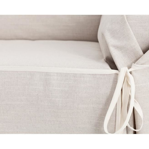 Housse för soffa med snören, vattentät Iguazu, 2 platser (140-180cm), färg: 00. SAMMANSTÄLLNING: 35% bomull, 65% polyester. Sidan: 100%