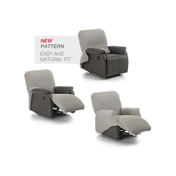 Roque 1-sits E00 Ivory Complete Multielastic Relax fåtöljöverdrag (70-110cm) SAMMANSÄTTNING: 55% Polyester - 35% Bomull - 10%