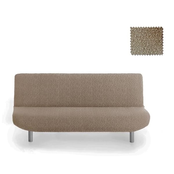Soffaöverdrag Clic-Clac Multi-elastiskt Roque E11 Vison. KOMPOSITION: 55% Polyester - 35% Bomull - 10% Elastomer