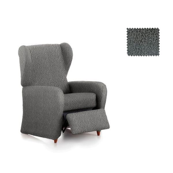 Roque 1-sits Relax Multielastiskt fåtöljöverdrag E06 Grå (60-85cm) SAMMANSÄTTNING: 55% Polyester - 35% Bomull - 10% Elastomer