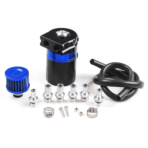 Bil Aluminium Reservoar Oljeuppsamlingstank Med Filter Universal Kit BX101993