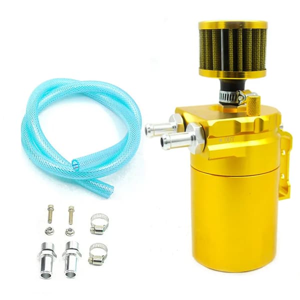 SPSLD Oljeuppsamlingstank i bafflad aluminium med luftfilter, universal 300 ml