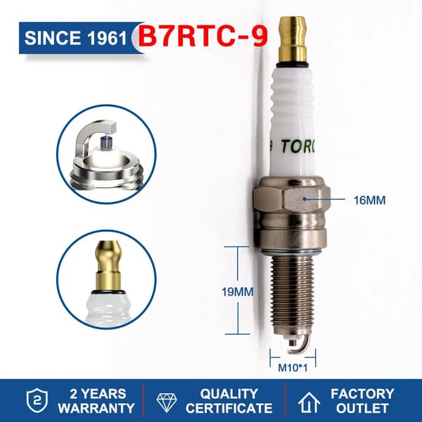 TORCH Tennplugger L7RTC DK7RTC B7RTC-9 B8RC E6TC E7C A7RTC KH5RTI-11 A7RTI B7RTI Erstatning for DENSO