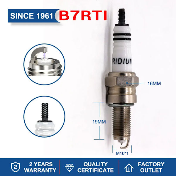 TORCH Tennplugger L7RTC DK7RTC B7RTC-9 B8RC E6TC E7C A7RTC KH5RTI-11 A7RTI B7RTI Erstatning for DENSO