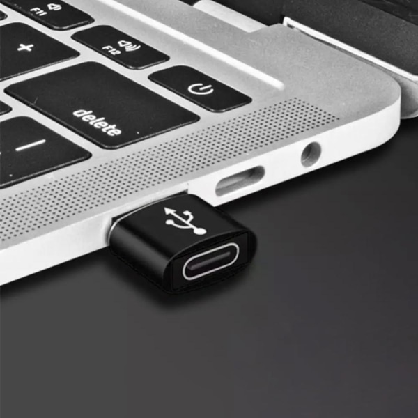 Langaton USB-C-USB-A-sovitin - Musta Black