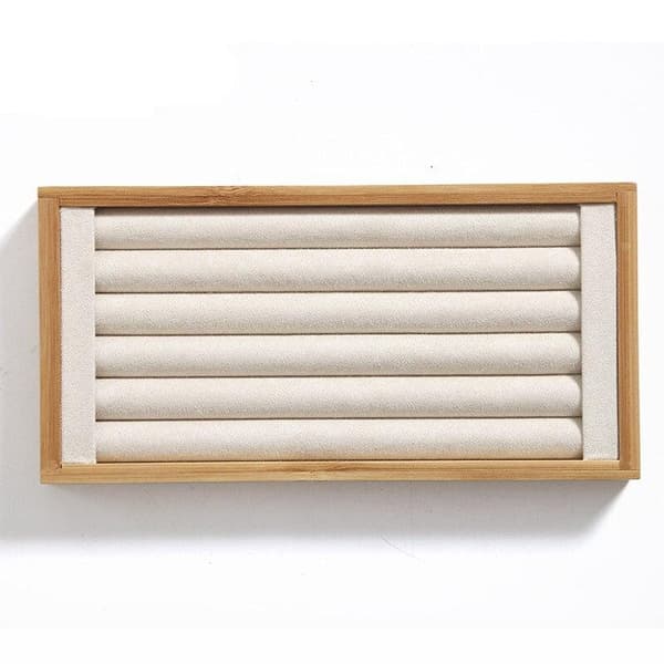 Sæt til ringe - bambus - beige Tree
